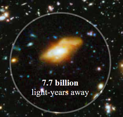 Yellow objects in Hubble Ultra Deep Field.png