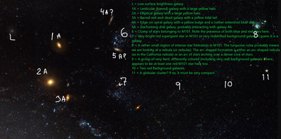 Area near M101 with Ann's Annotations