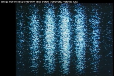 Interference pattern after thousands of photons collected.