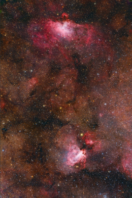 M16 Eagle Nebula and M17 Swan Nebula in LRGB johnnywang astrobin.png