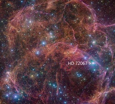 HD 72067 in Vela supernova remnant Wiki.png